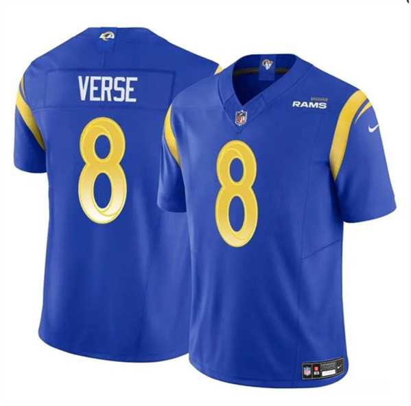 Men & Women & Youth Los Angeles Rams #8 Jared Verse Blue 2024 Draft F.U.S.E. Vapor Untouchable Stitched Jersey->los angeles chargers->NFL Jersey